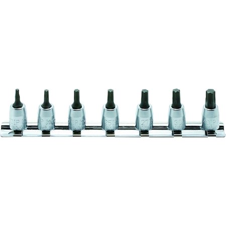 KO-KEN Socket set TORXPLUS 10IP-40IP 150mm 7 pieces 1/4 Sq. Drive RS2025/7-IP